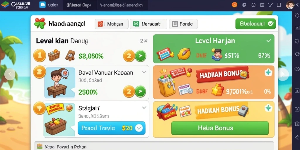 Screenshot menunjukkan pemandangan hutan yang menakjubkan.