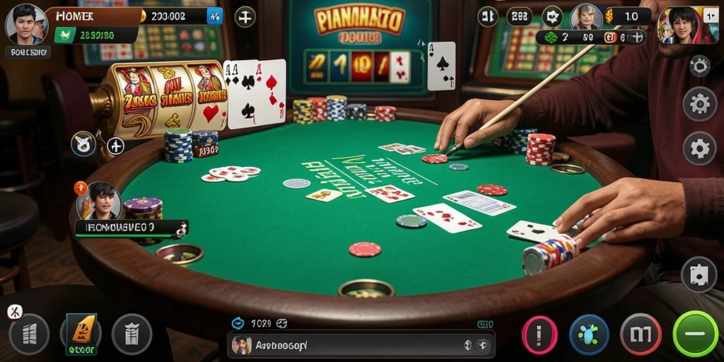 Tampilan utama aplikasi DANAGAME yang menarik dan informatif.
