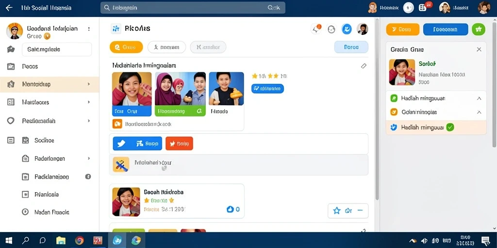Tampilan menu utama RP8 yang intuitif dan menarik.